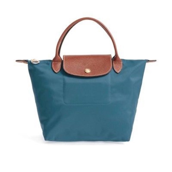 Longchamp Handbags - Longchamp Mini Foldable Tote, Turquoise